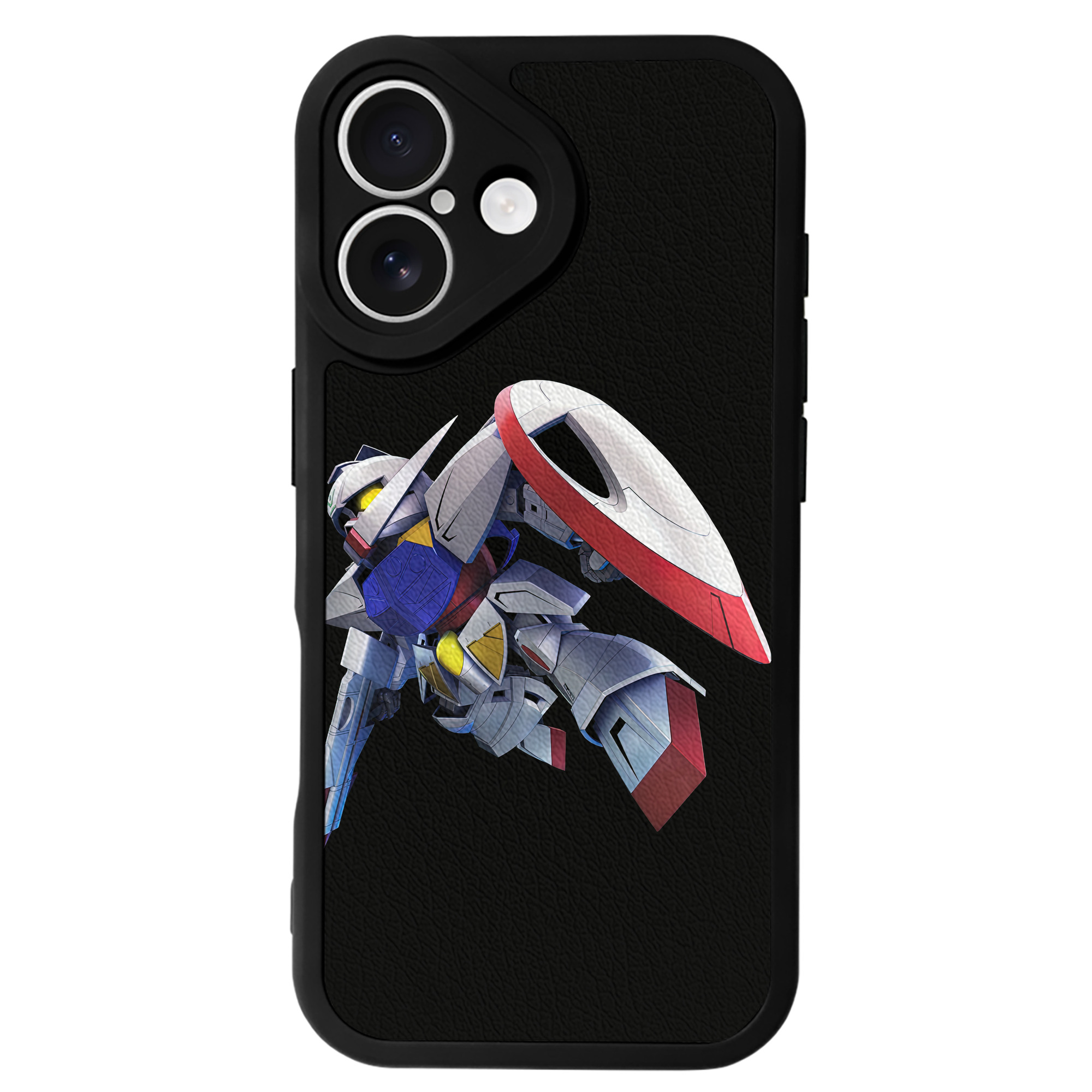 （画像用） 機動戦士ガンダム Mobile Suit Gundam 【iPhone 16シリーズ対応】シリコンスマホケース（レザー調） 材質：シリコン